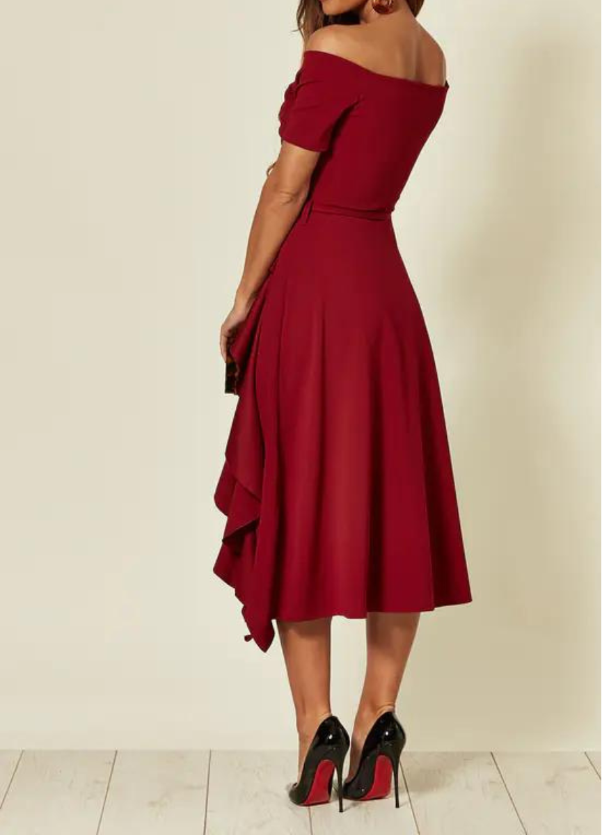 Celestine - Chique Off-Shoulder Jurk voor Vrouwen