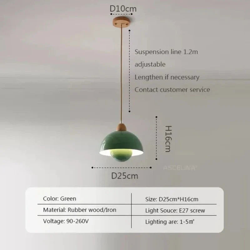CreamyBreeze - Houten Hanglamp