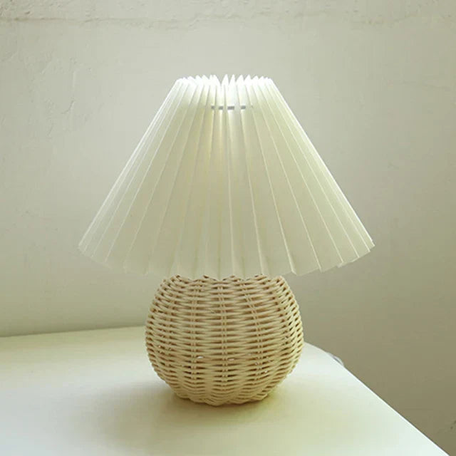 PleatAntique - Vintage Geplooid Tafellamp