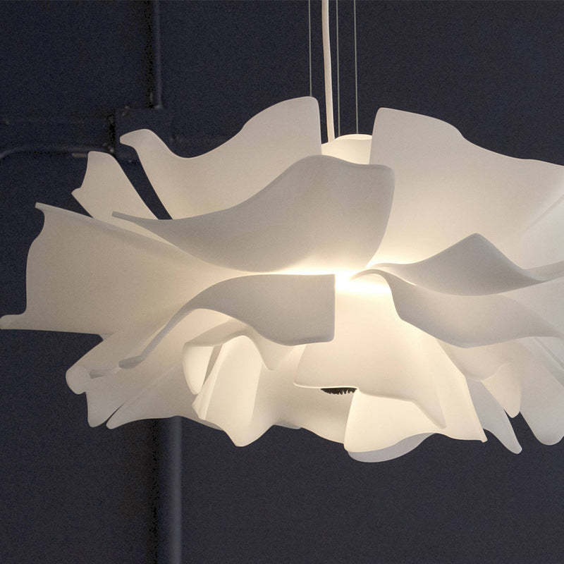 Bella Moderne Design Hanglamp Bloem Wit Metaal Woonkamer Slaapkamer