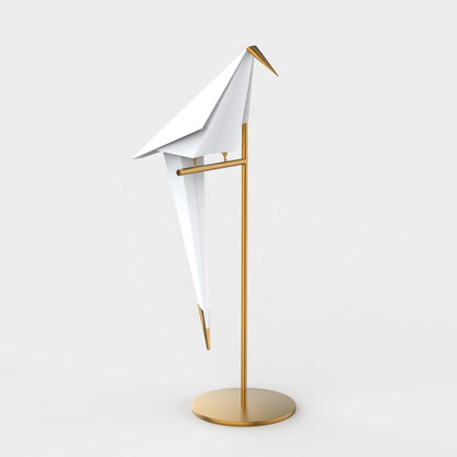 ArtiLicht - Gouden Tafellamp met Origami Kraanvogel Ontwerp