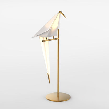 ArtiLicht - Gouden Tafellamp met Origami Kraanvogel Ontwerp