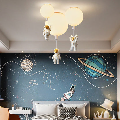 Fateh Moderne Maan/Astronauten LED Plafondlamp van Acryl