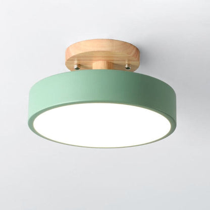 Nordic Log Ronde LED Half-Inbouw Plafondlamp