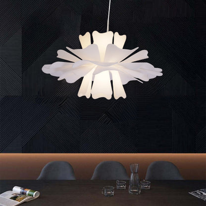 Petalia - Elegante Witte Hanglamp in Metaal