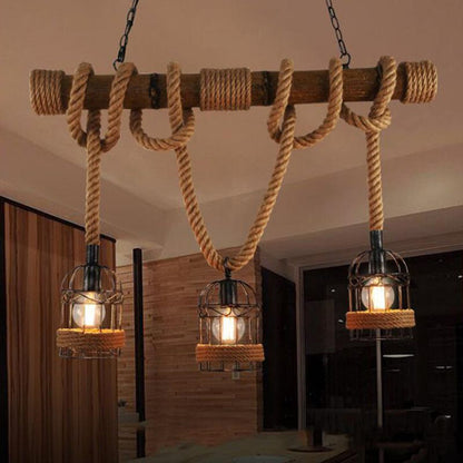 AlessioGlow - Retro pendant light in metal and wood