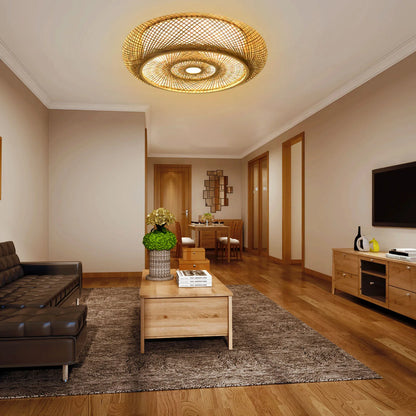 BambooAura - Zen bamboo hanging lamp