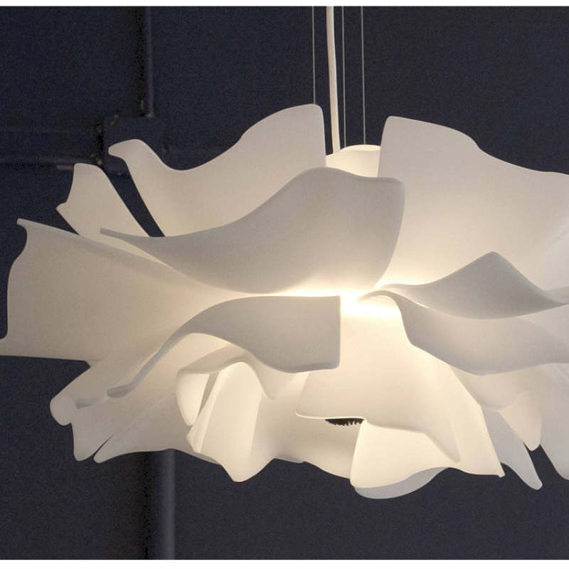 Bella Moderne Design Hanglamp Bloem Wit Metaal Woonkamer Slaapkamer