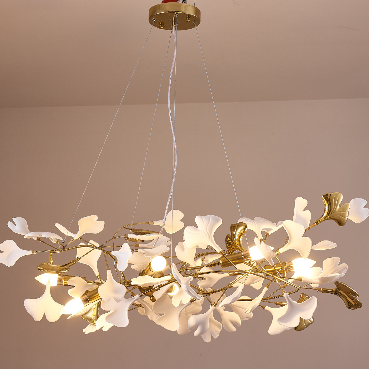 OliviaLeaf - Elegante hanglamp in ginkgo-vorm