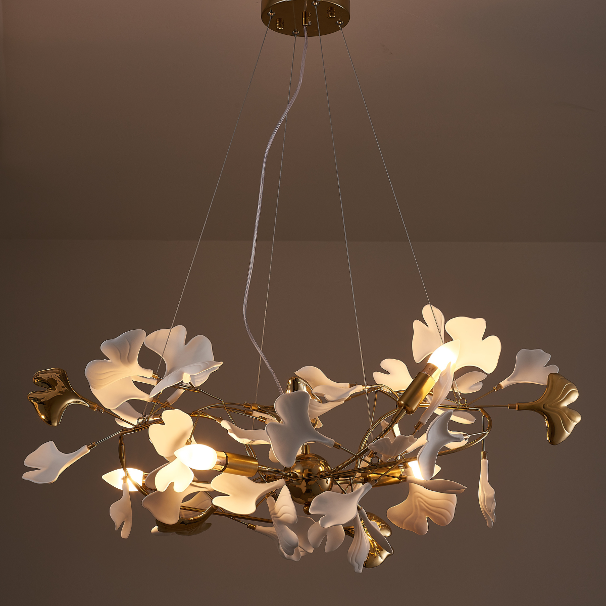 OliviaLeaf - Elegante hanglamp in ginkgo-vorm