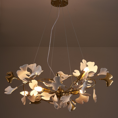 OliviaLeaf - Elegante hanglamp in ginkgo-vorm