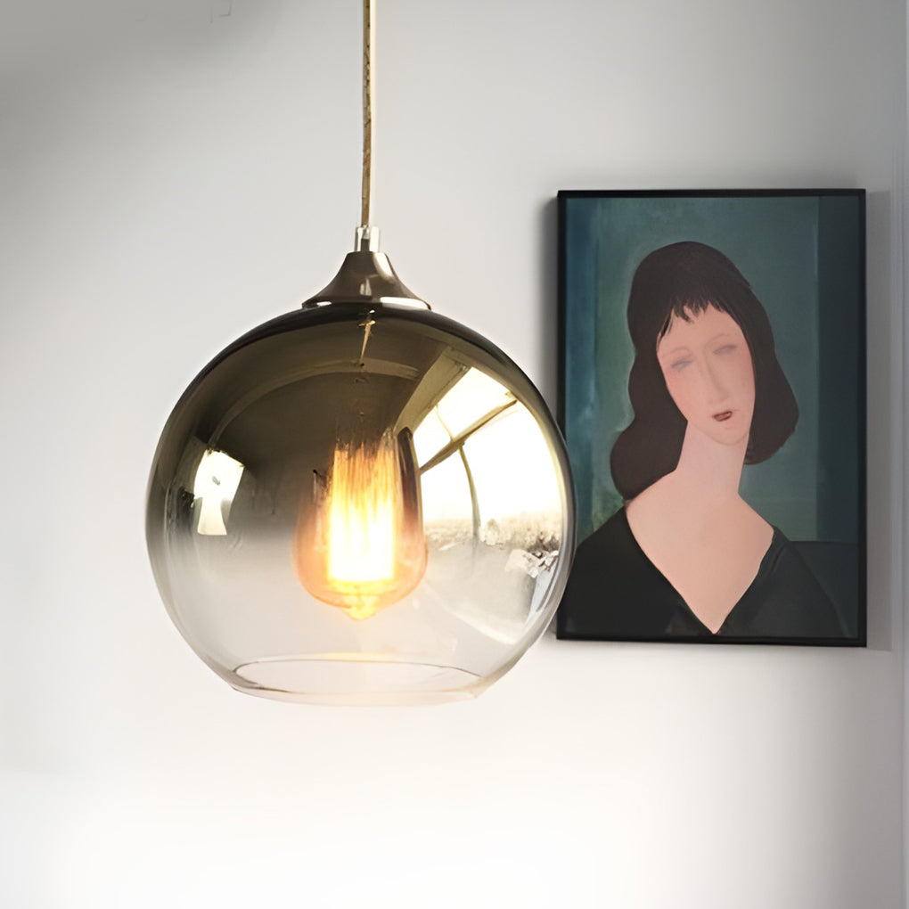 LichtMeester - Moderne Globe Design Hanglamp van Glas met LED Verlichting voor Keuken en Eetkamer