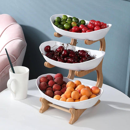 FruitTower - Elegant hout metalen fruitrek