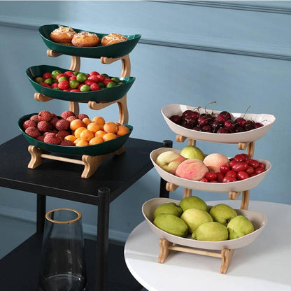 FruitTower - Elegant hout metalen fruitrek