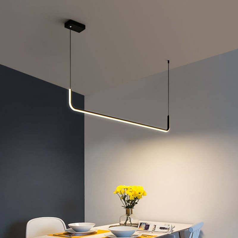 Edge - Moderne LED Hanglamp in Metaal en Silicoon