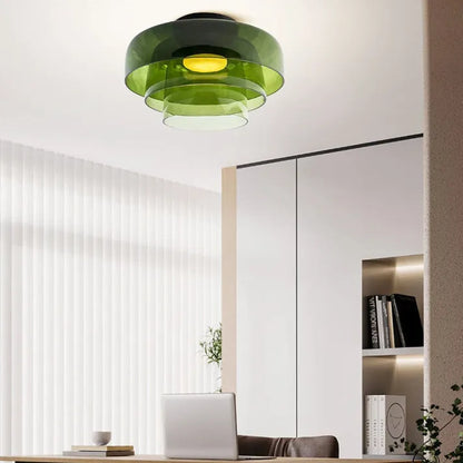 GlassLuxe – Middeleeuwse Plafondlamp