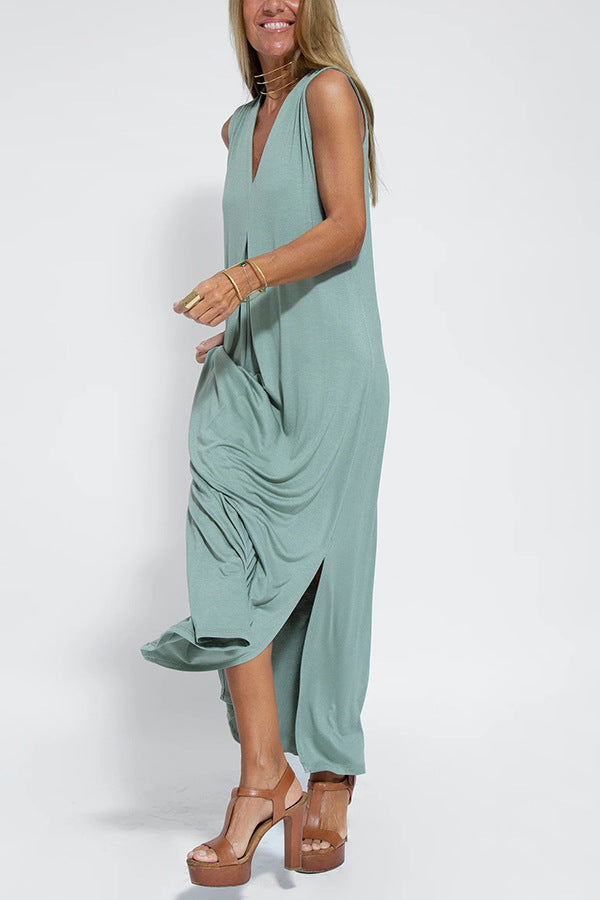 Deena - Flowing Maxi Dress met Cardigan