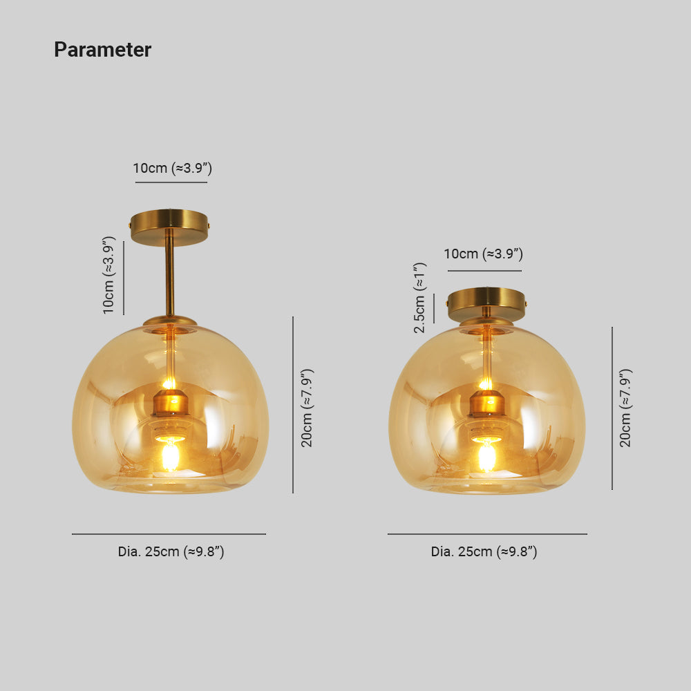 Goldenova - Chic Ronde Plafondlamp in Zwart en Goud