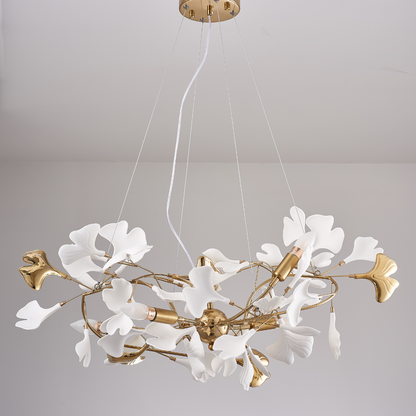 OliviaLeaf - Elegante hanglamp in ginkgo-vorm