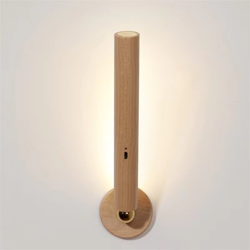 WoodGlow - Belastbare houten wandlamp