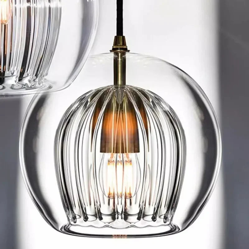 TimberGlow - Moderne glazen hanglamp