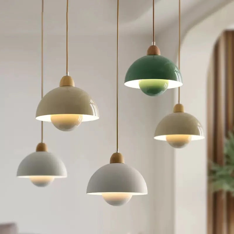 CreamyBreeze - Houten Hanglamp