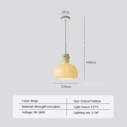 MedievalSimplicity - Glazen Hanglamp