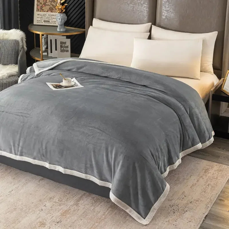 WarmFuzz - Dik Cashmere kleed voor bed en bank