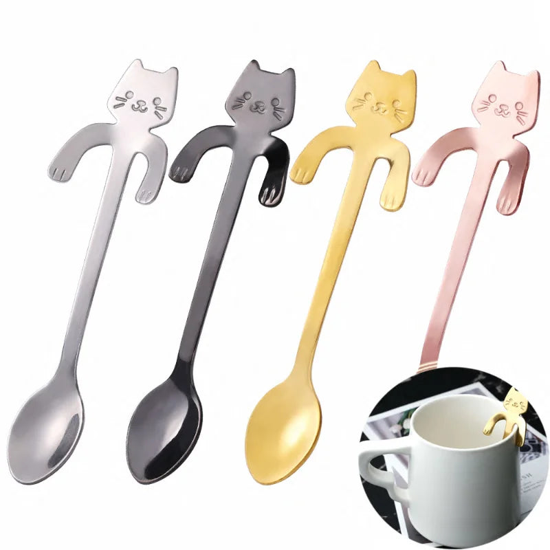 CatSpoon - Mini Roestvrijstalen Kattenlepel