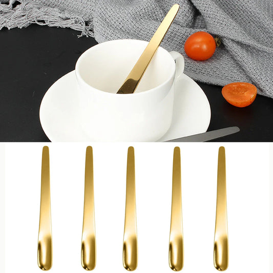 Koffie Lepel Set - Set van 5 roestvrijstalen koffielepels