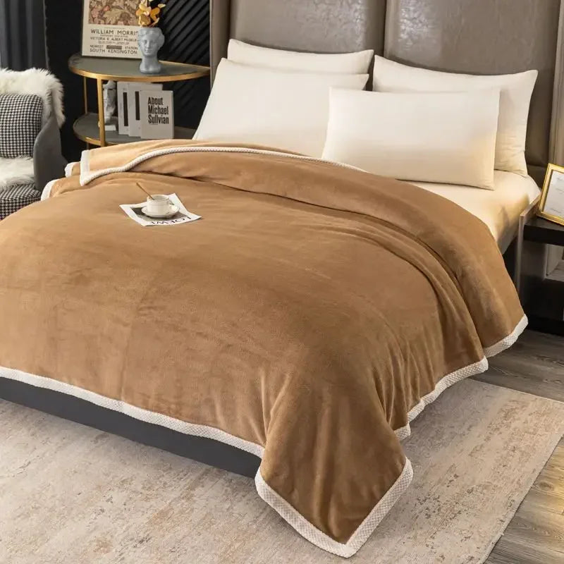 WarmFuzz - Dik Cashmere kleed voor bed en bank