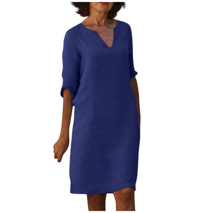 Margaret - Elegante V-hals Jurk