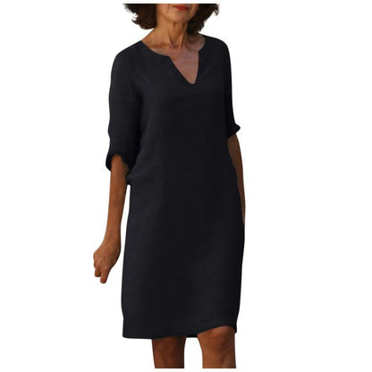 Margaret - Elegante V-hals Jurk