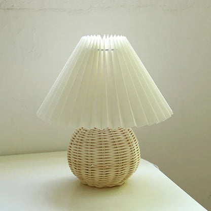 PleatAntique - Vintage Geplooid Tafellamp