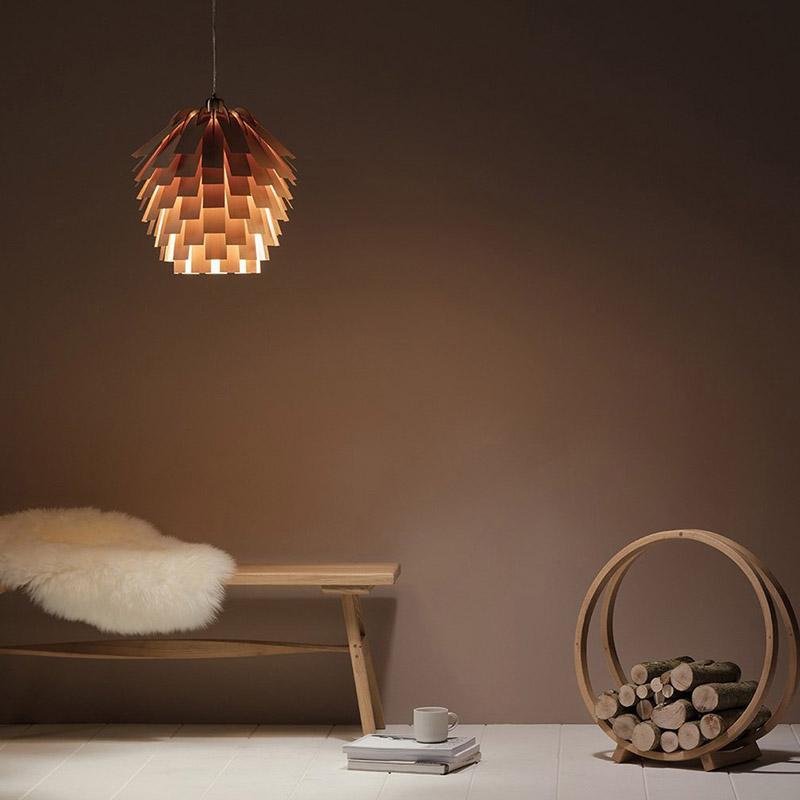 ArtichokeCharm - Rustieke houten hanglamp