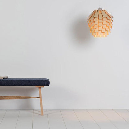 ArtichokeCharm - Rustieke houten hanglamp