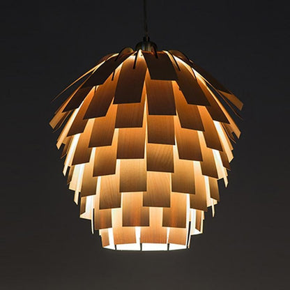 ArtichokeCharm - Rustieke houten hanglamp