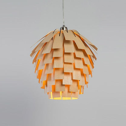 ArtichokeCharm - Rustieke houten hanglamp