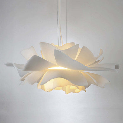 Bella Moderne Design Hanglamp Bloem Wit Metaal Woonkamer Slaapkamer