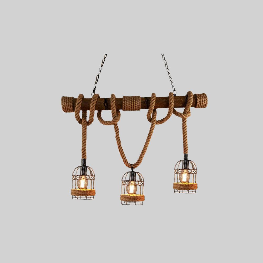 AlessioGlow - Retro pendant light in metal and wood