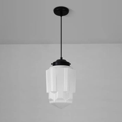 VintageGlow – Geometrische Hanglamp in Mat Glas