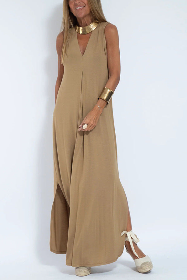 Deena - Flowing Maxi Dress met Cardigan